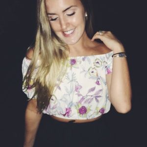 Cropped Off The Shoulder Top